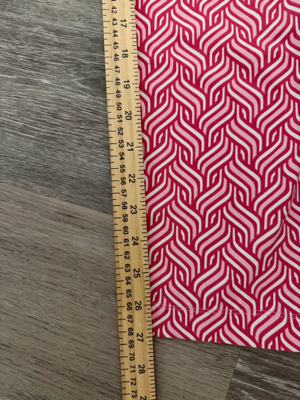 J. McLaughlin Pink and White Geometric Print Leggings Pull On Size M - Picture 6 of 7